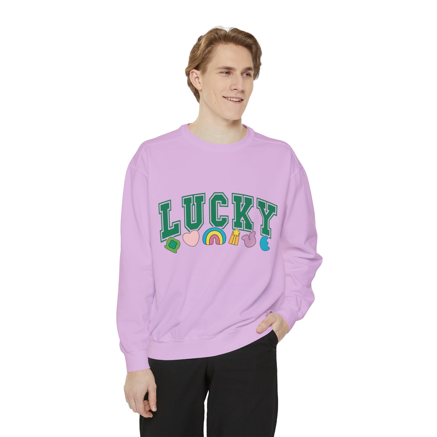 LUCKY Unisex Garment-Dyed Sweatshirt