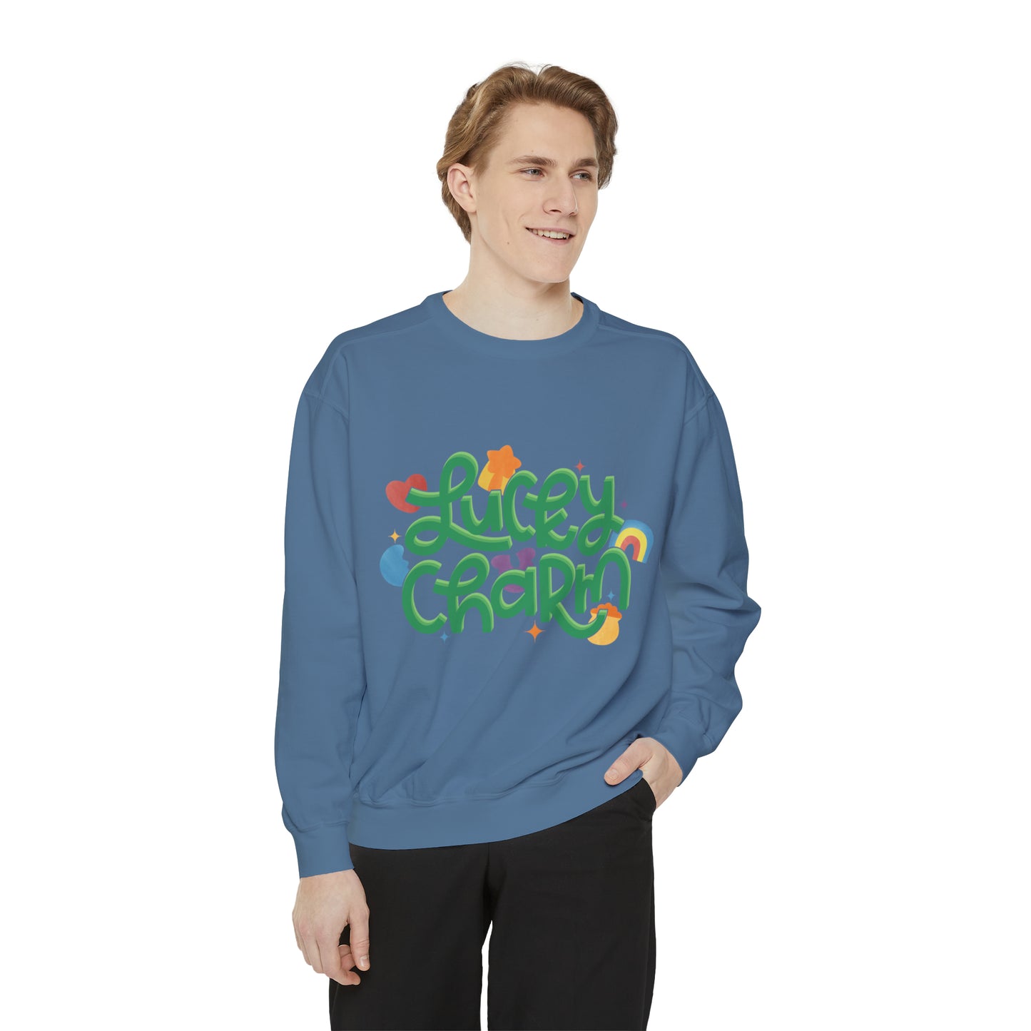 LUCKY CHARM Unisex Garment-Dyed Sweatshirt