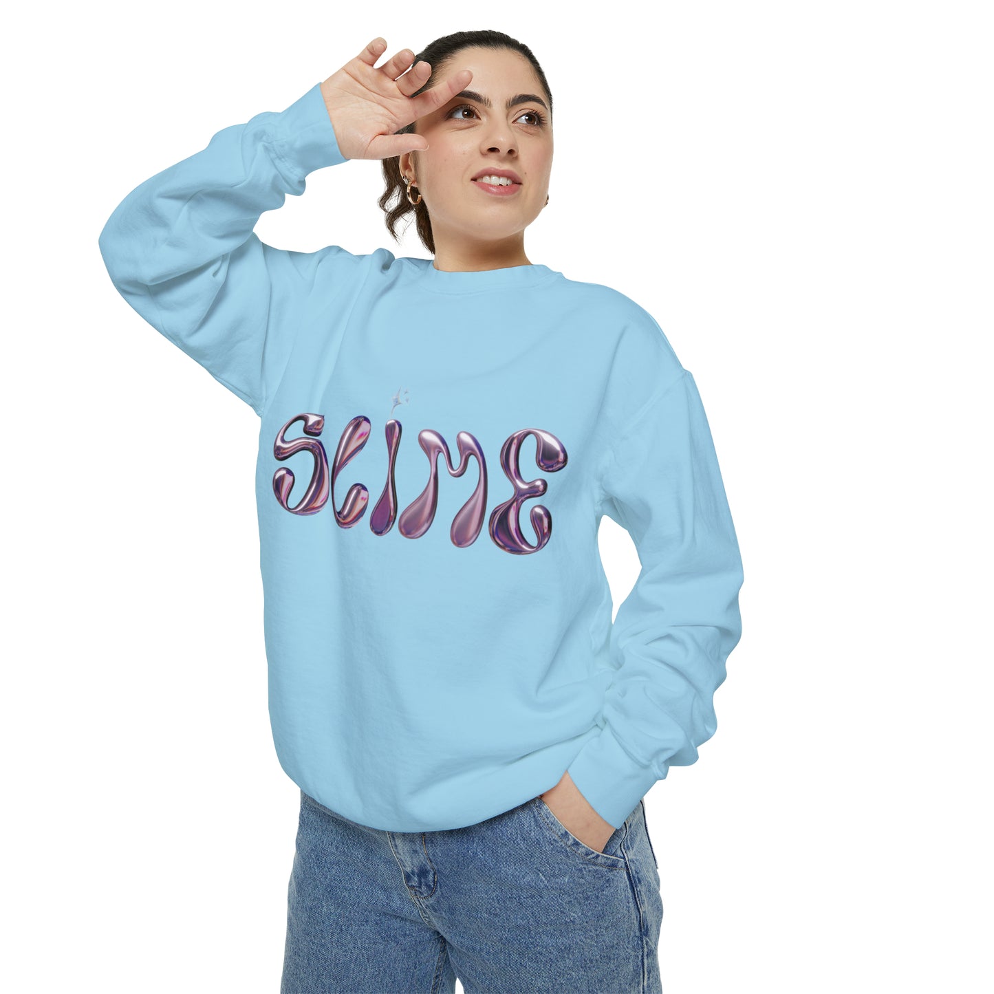 SLIME Crew Garment-Dyed Sweatshirt
