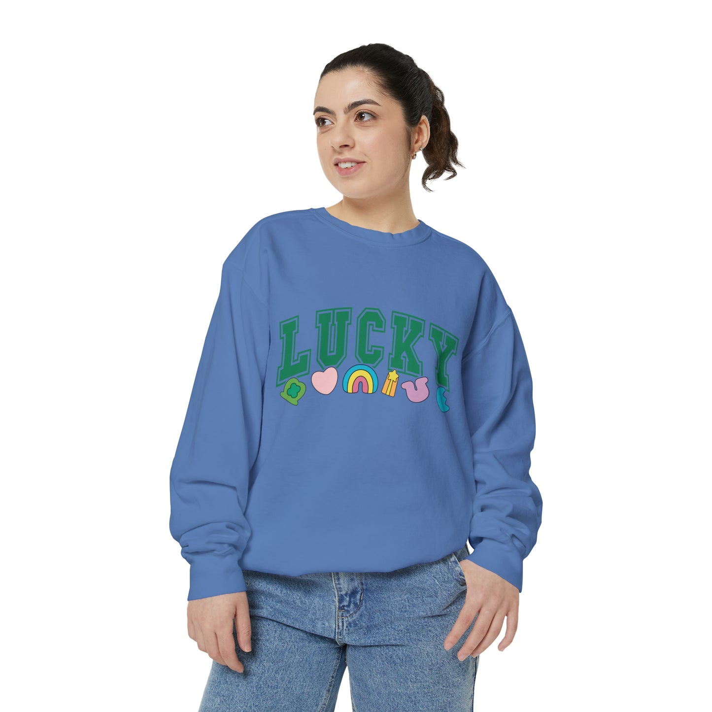 LUCKY Unisex Garment-Dyed Sweatshirt