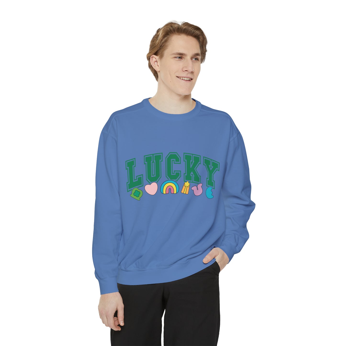 LUCKY Unisex Garment-Dyed Sweatshirt