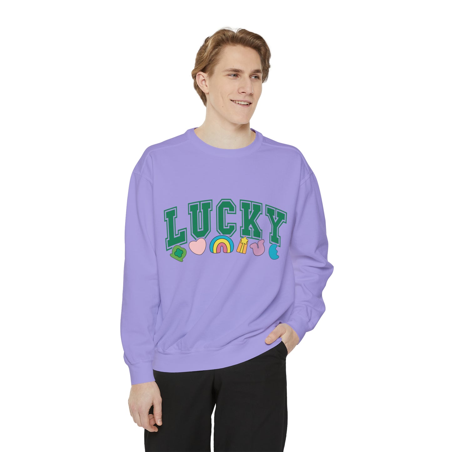 LUCKY Unisex Garment-Dyed Sweatshirt