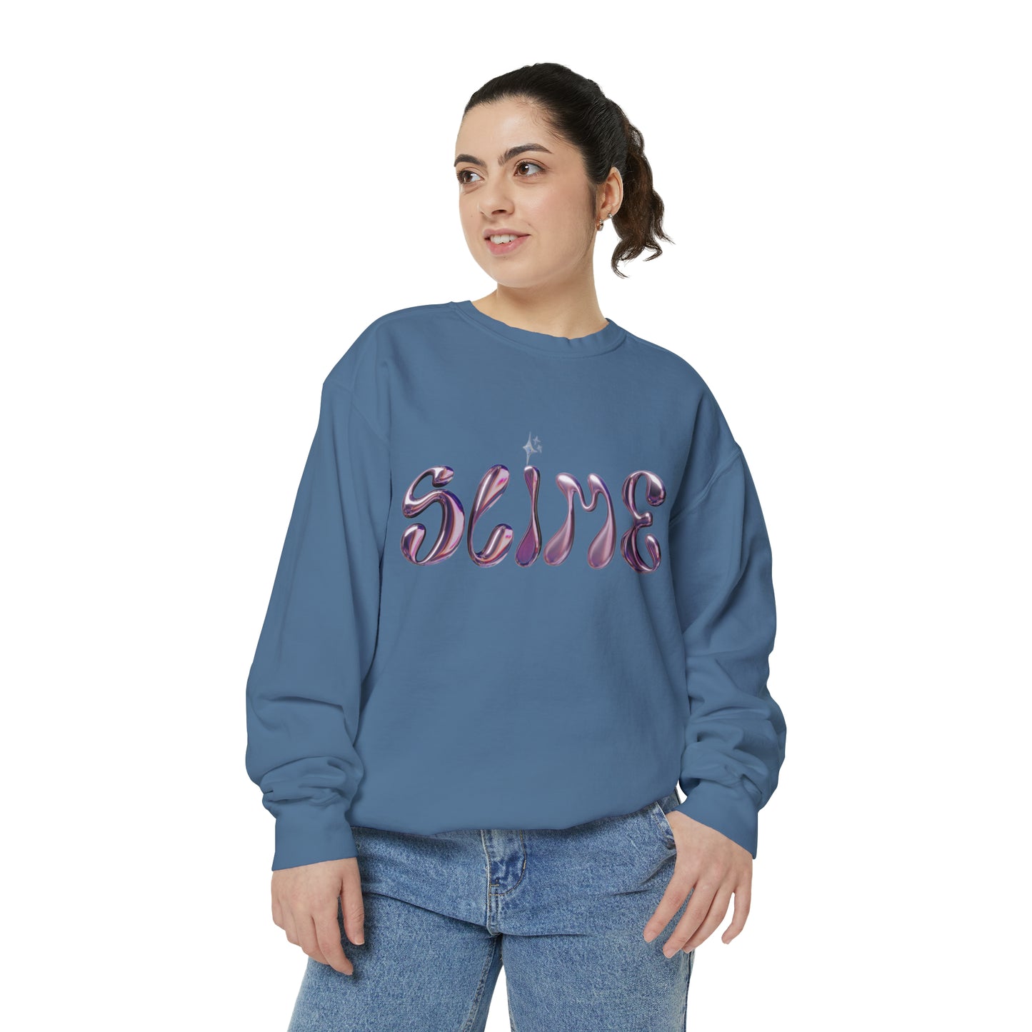 SLIME Crew Garment-Dyed Sweatshirt