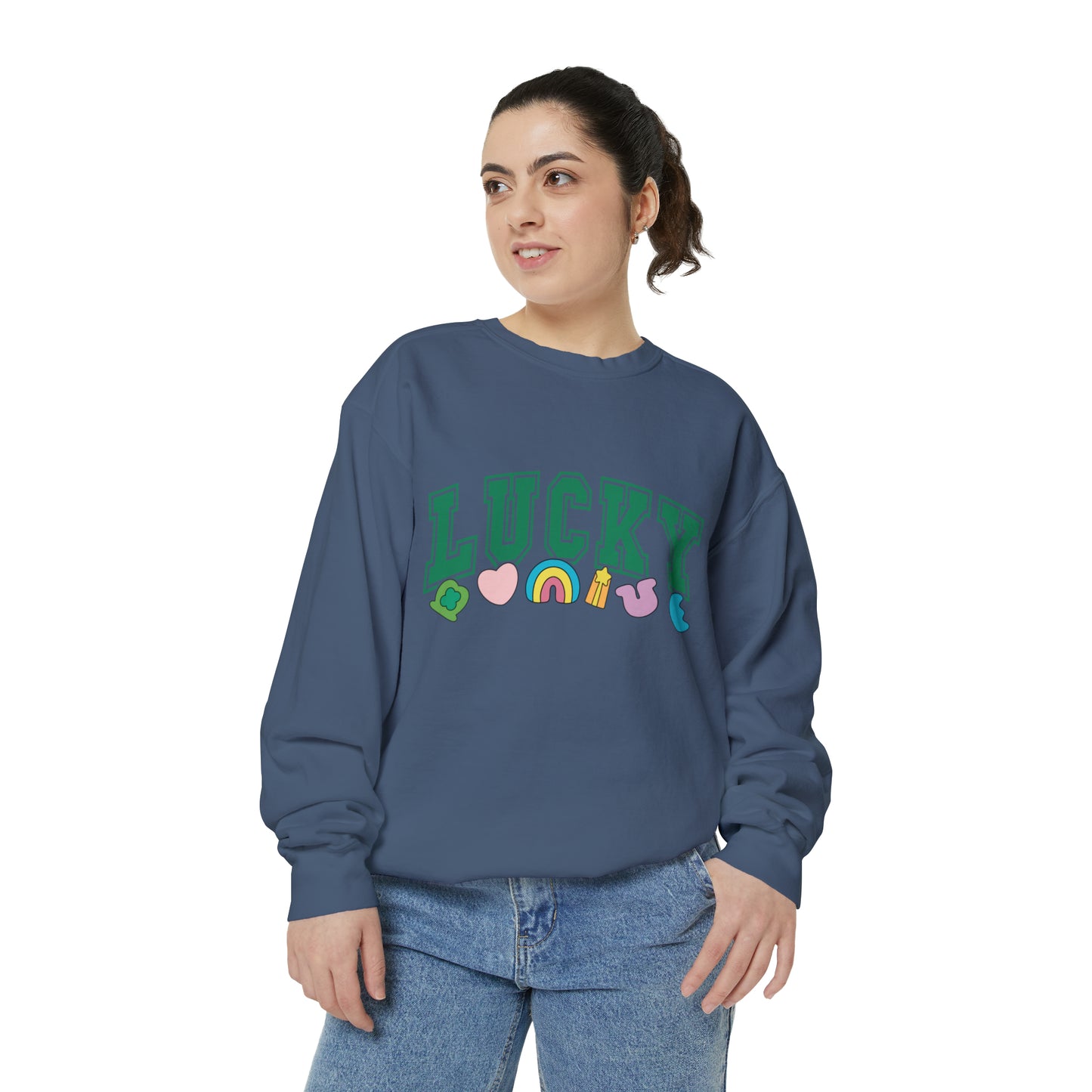 LUCKY Unisex Garment-Dyed Sweatshirt