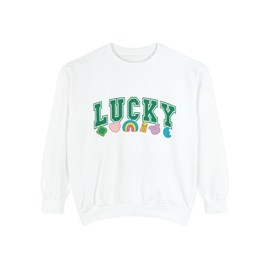 LUCKY Unisex Garment-Dyed Sweatshirt