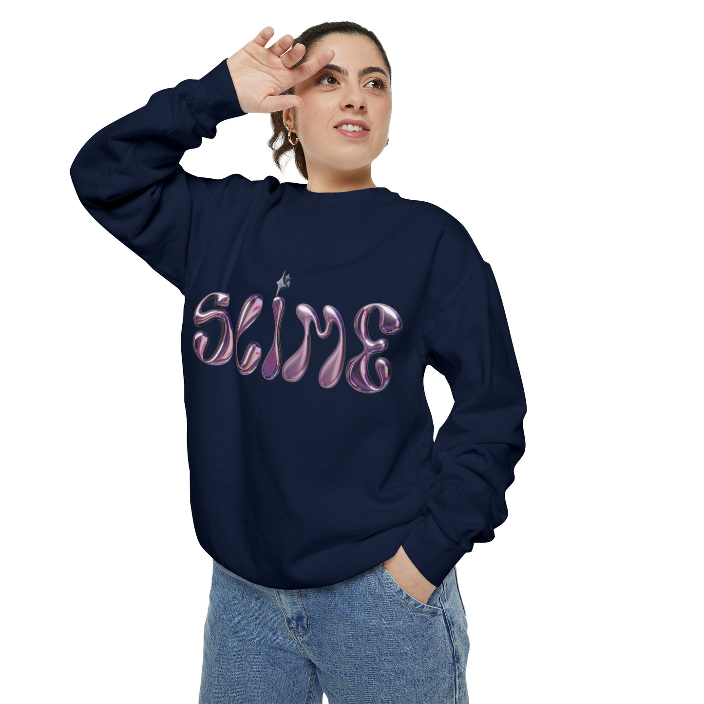 SLIME Crew Garment-Dyed Sweatshirt