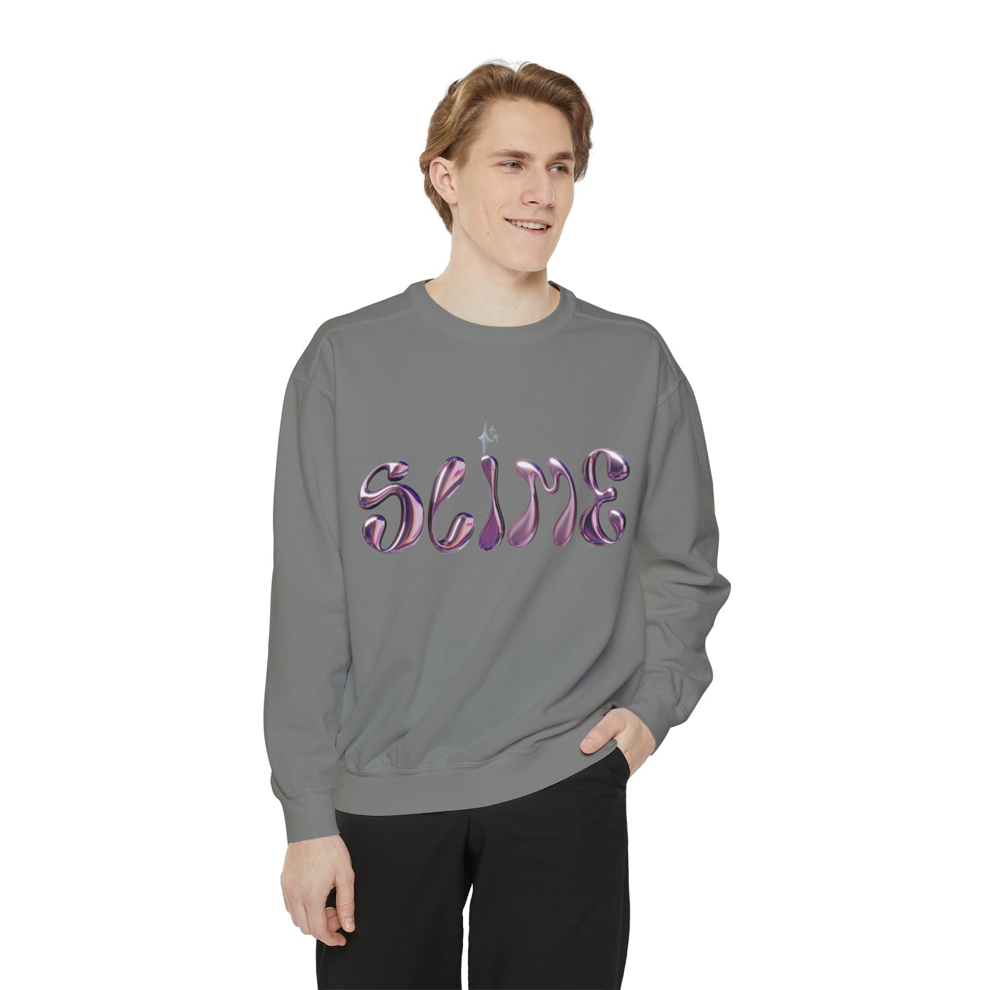 SLIME Crew Garment-Dyed Sweatshirt