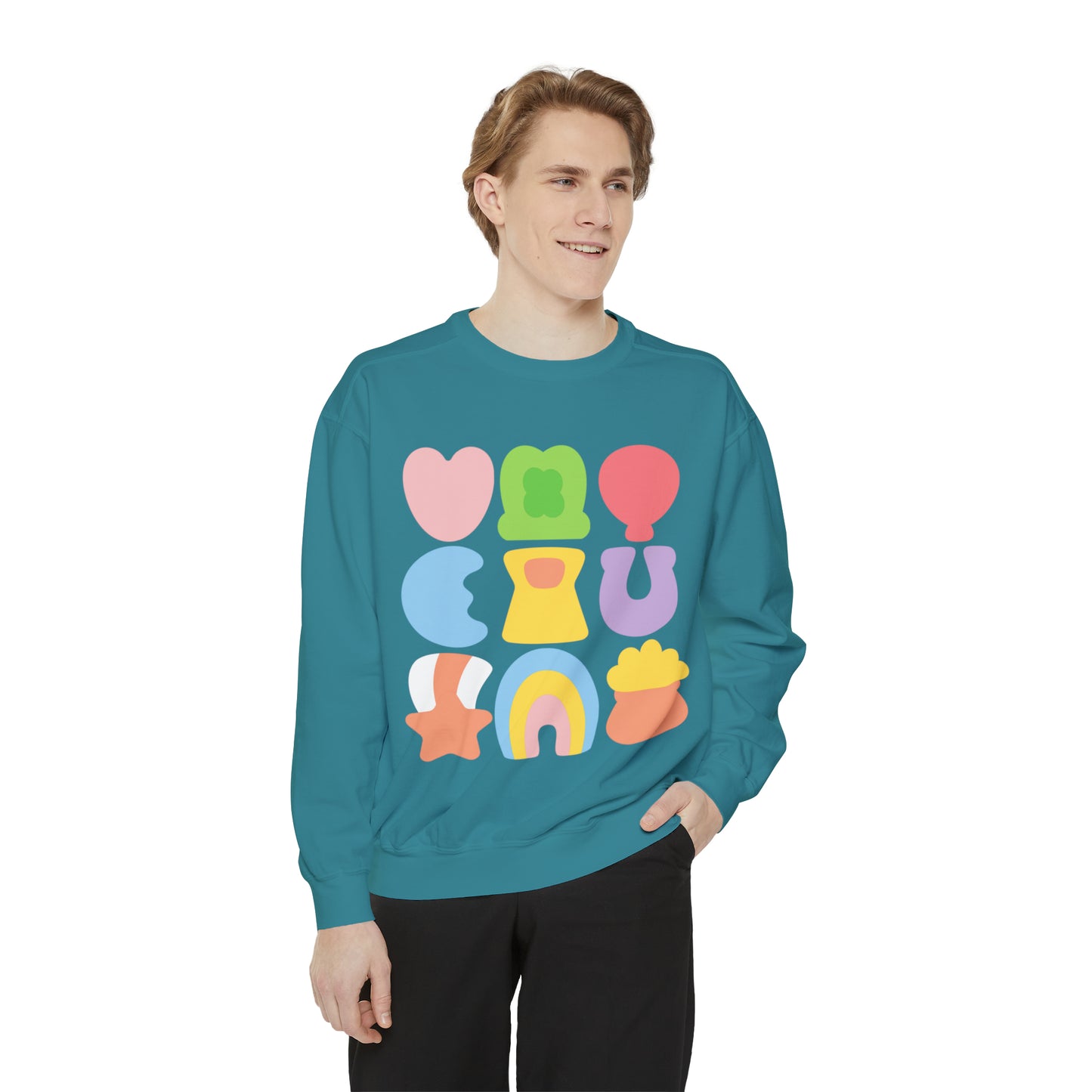 Lucky Marshmallow Unisex Garment-Dyed Sweatshirt