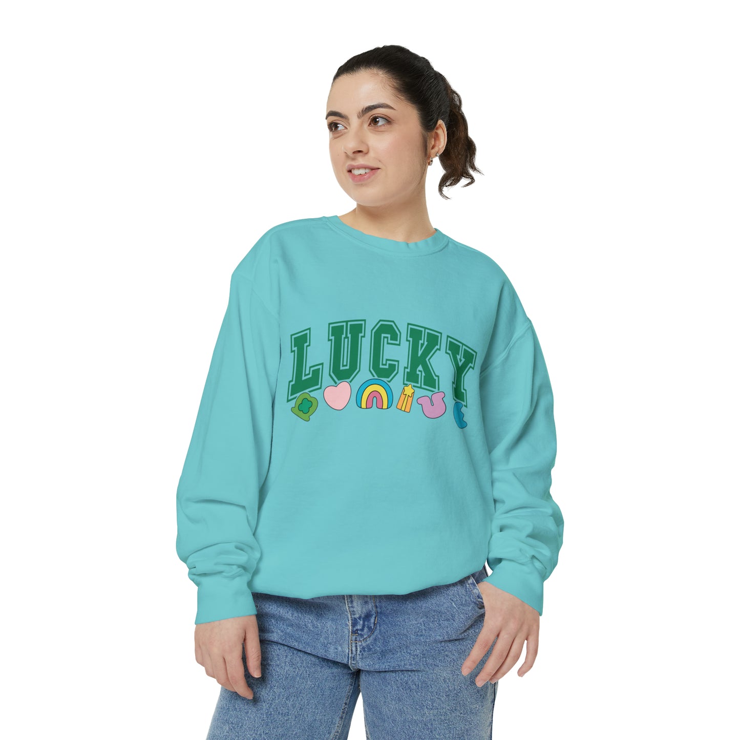 LUCKY Unisex Garment-Dyed Sweatshirt