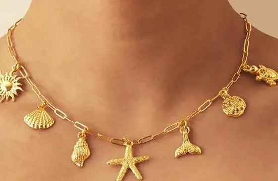 Shell Starfish Beach Necklace