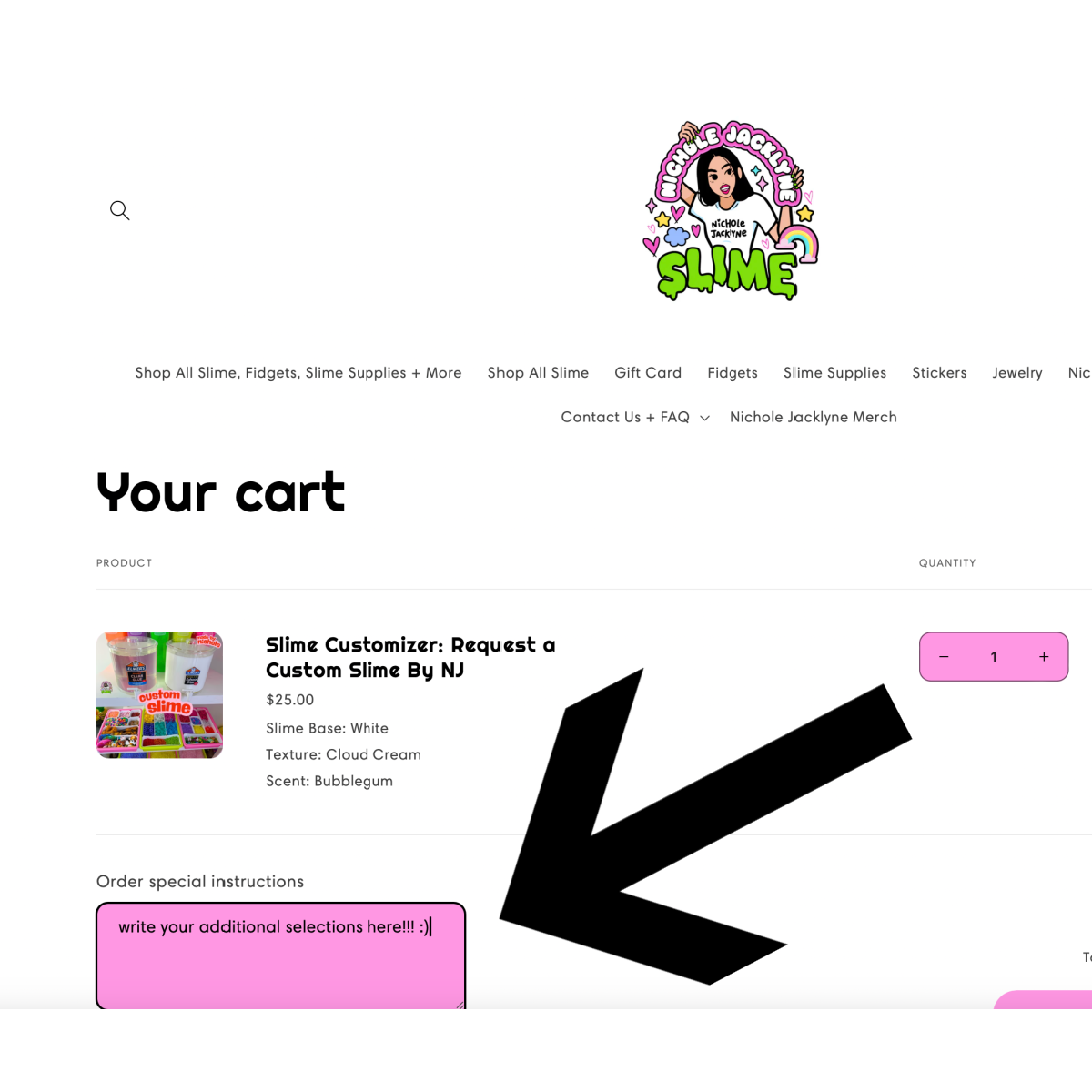 Slime Customizer: Request a Custom Slime By NJ