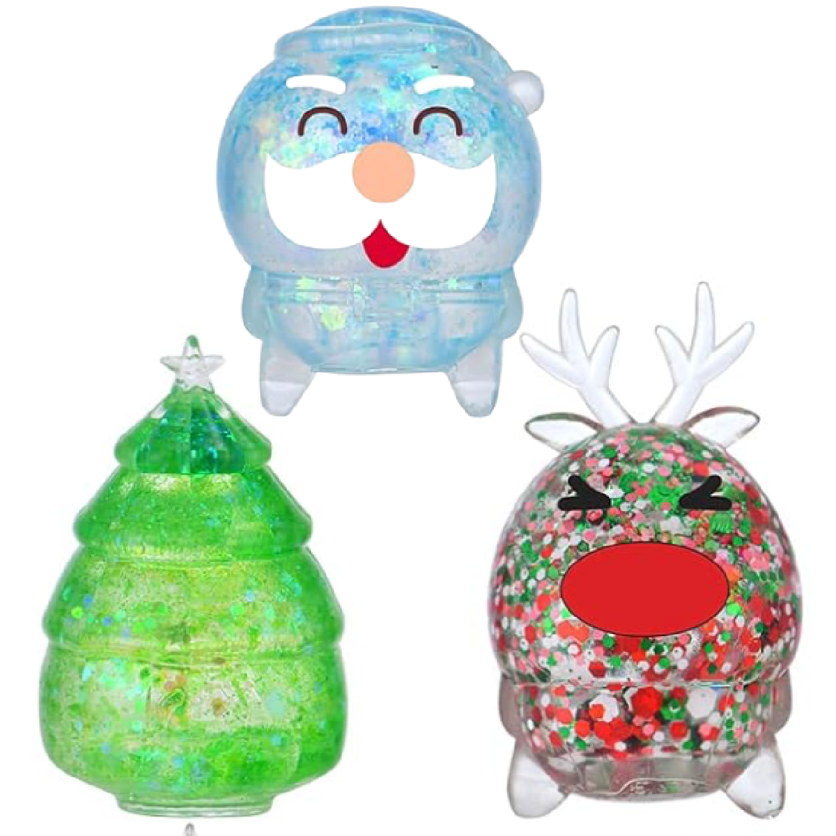 Christmas Stress Ball Maltose Sugar Stress Ball 1pc