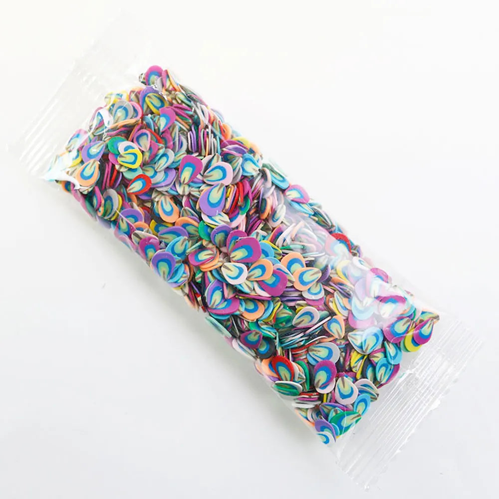 For Fun Mixed 3D Fruit Slices 1000pcs Soft Clay Slime Animal Flower Slice Resin Filler for Nail Art Epoxy Mold DIY Crafts Making