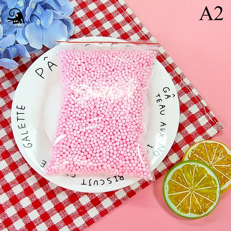 9Colors 3D Fluffy Foam Clay Slime DIY Soft Cotton Slime Ball Education Craft Toy Antistress Kids Toys for Children