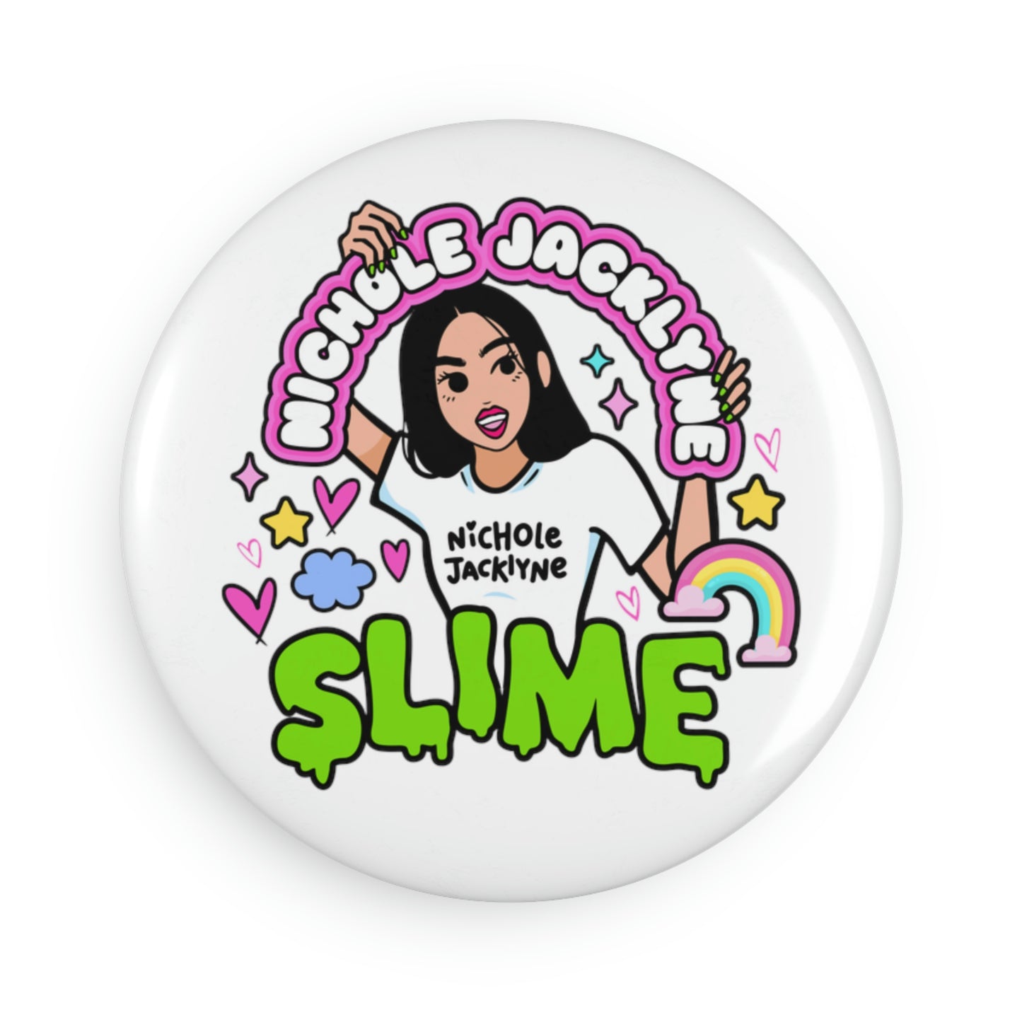 Nichole Jacklyne™ Slime Button Magnet, Round (1 & 10 pcs)