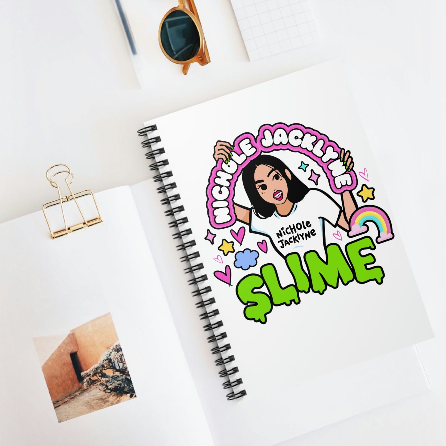Nichole Jacklyne™ Slime Spiral Notebook - Ruled Line
