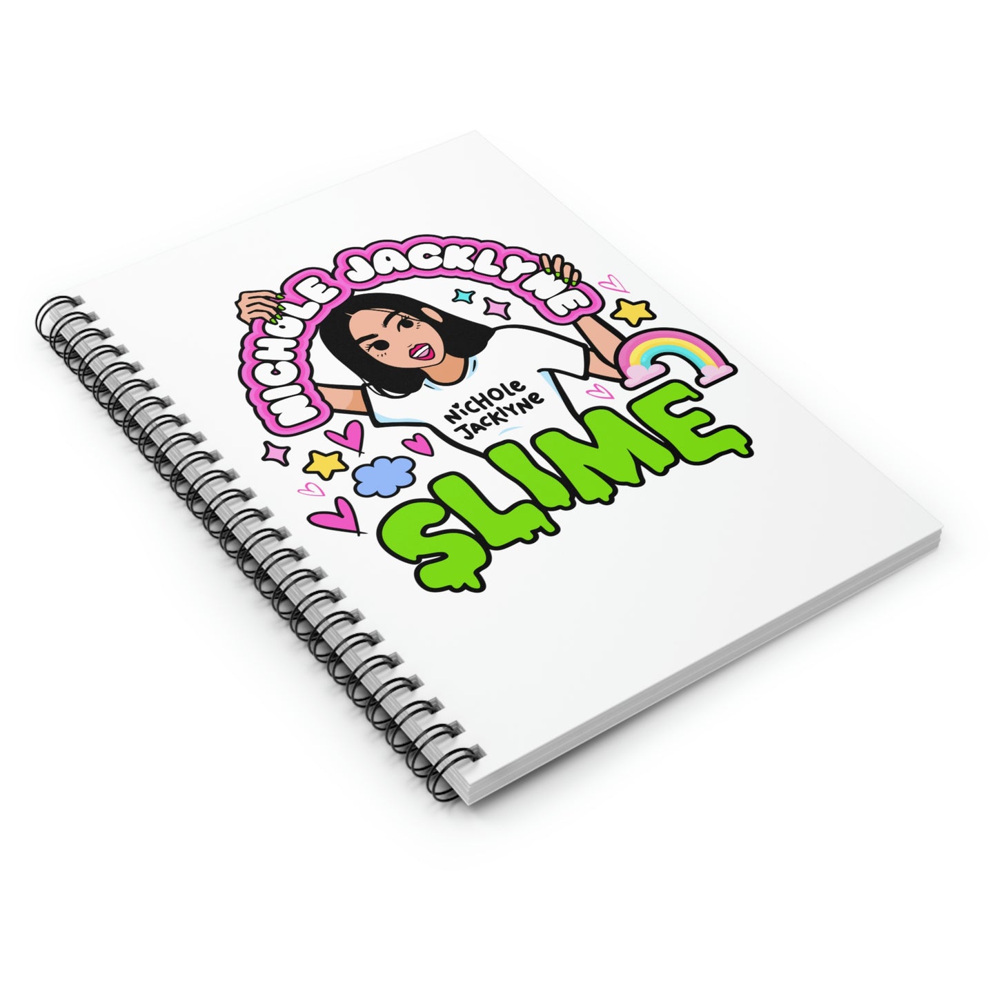 Nichole Jacklyne™ Slime Spiral Notebook - Ruled Line