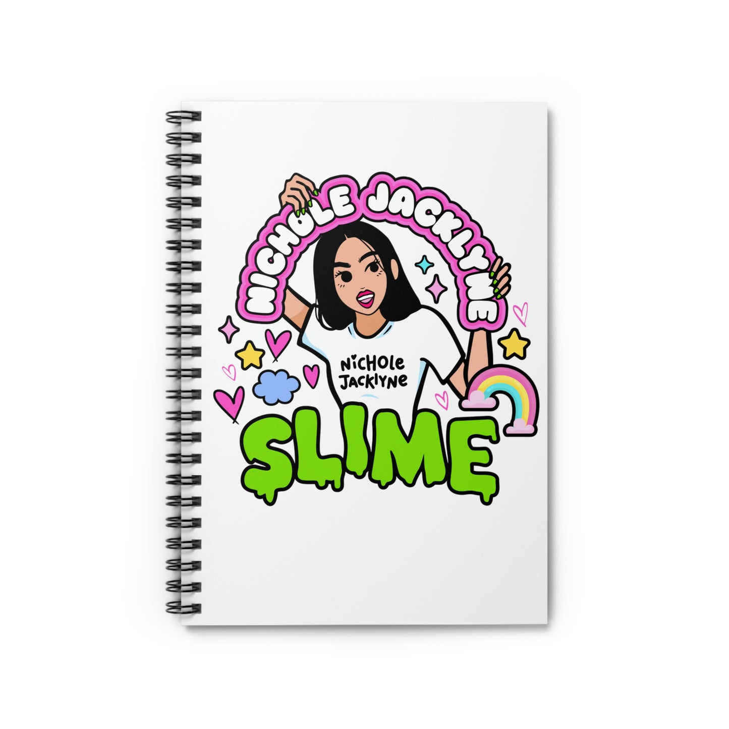 Nichole Jacklyne™ Slime Spiral Notebook - Ruled Line