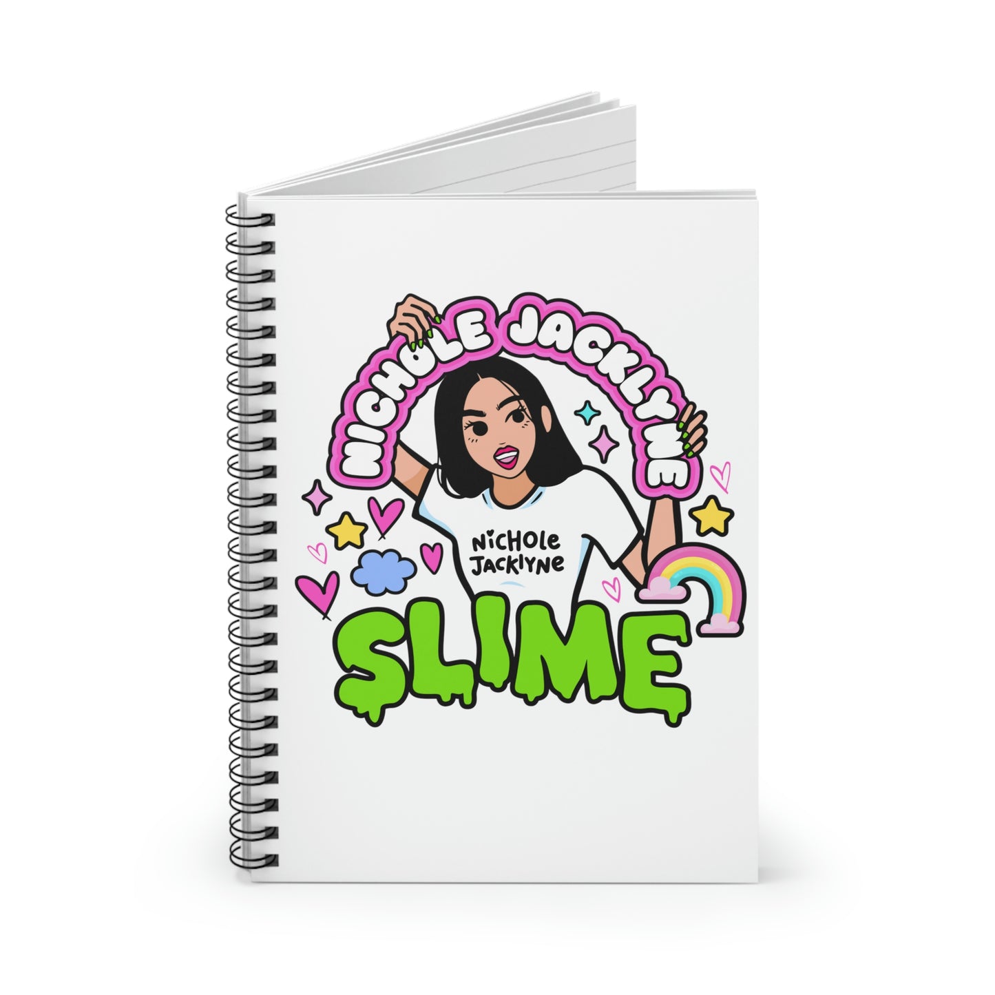 Nichole Jacklyne™ Slime Spiral Notebook - Ruled Line